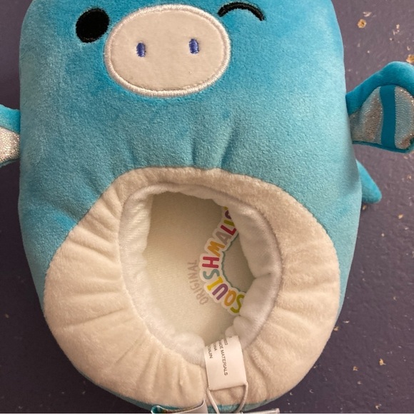Squishmallows Tatiana Blue Dragon Slippers - Picture 6 of 7